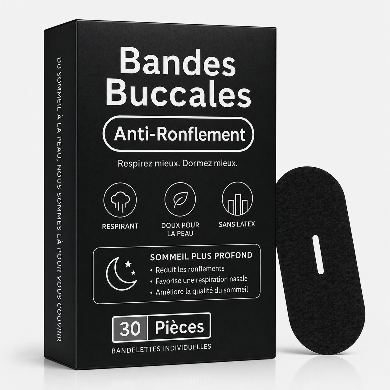 Mouth Tape × 30 — Patch Buccal Anti-Ronflement