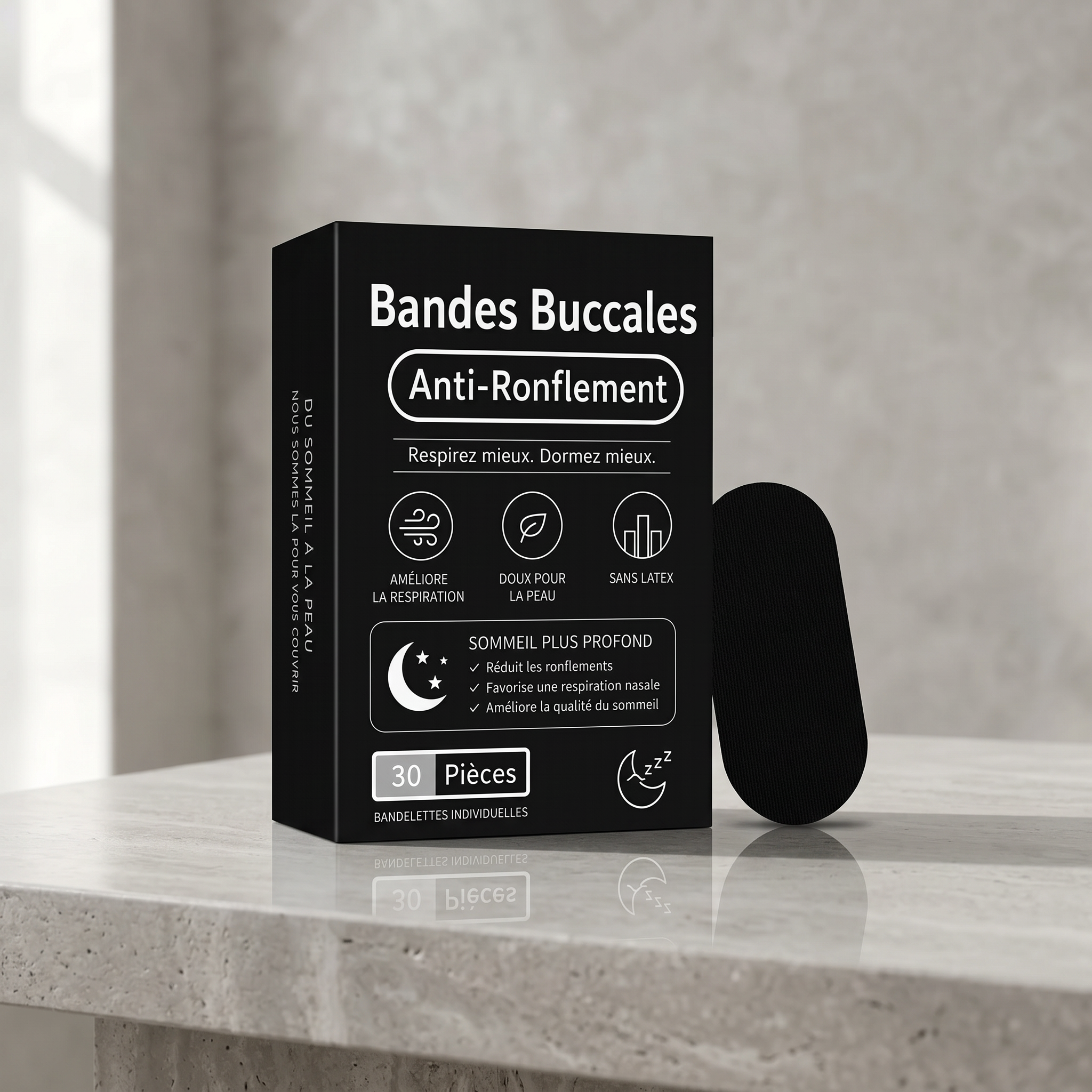 Mouth Tape × 30 — Patch Buccal Anti-Ronflement